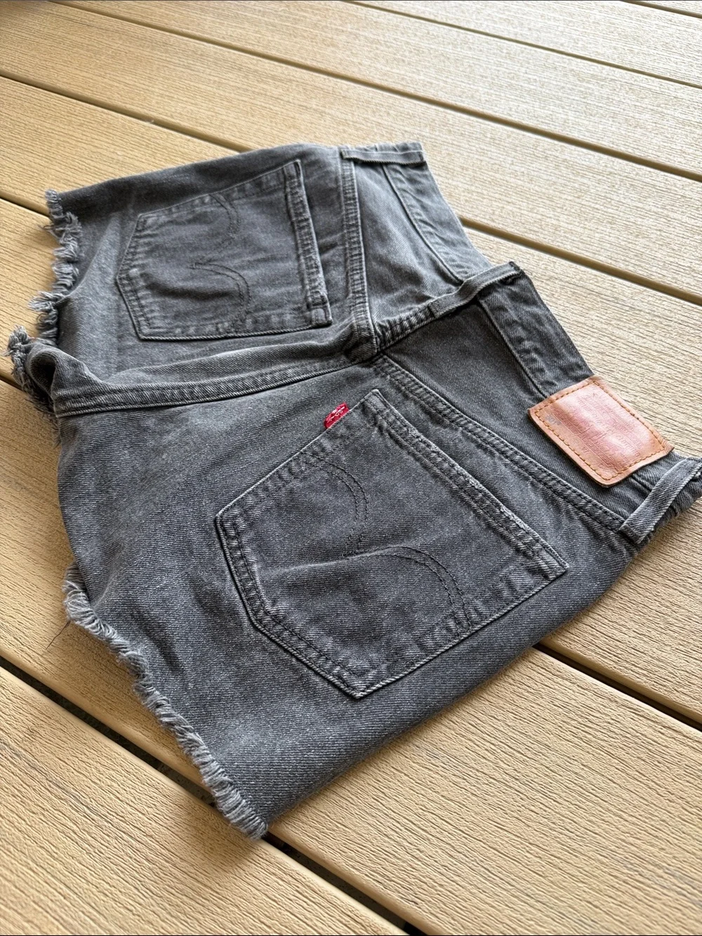 Levi's Black 501 Denim Shorts